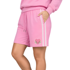 Pink Track Shorts