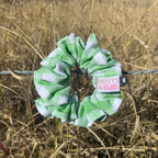 Small Scrunchie - Light Green Gingham
