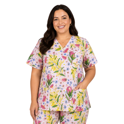 Botanical Scrub Shirt