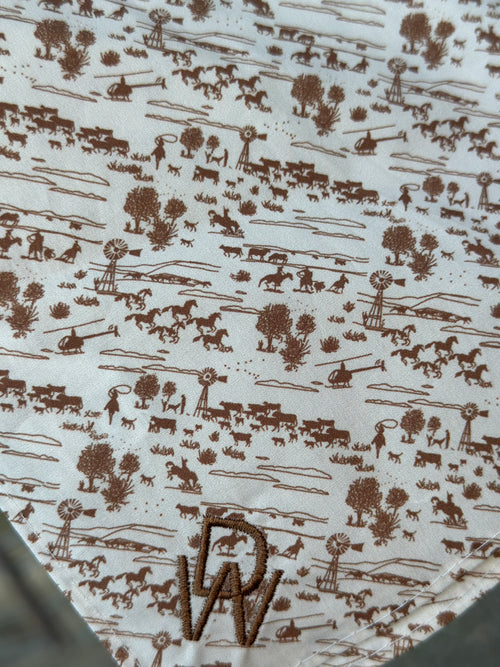 Neck Scarf- Spinafex Small Print