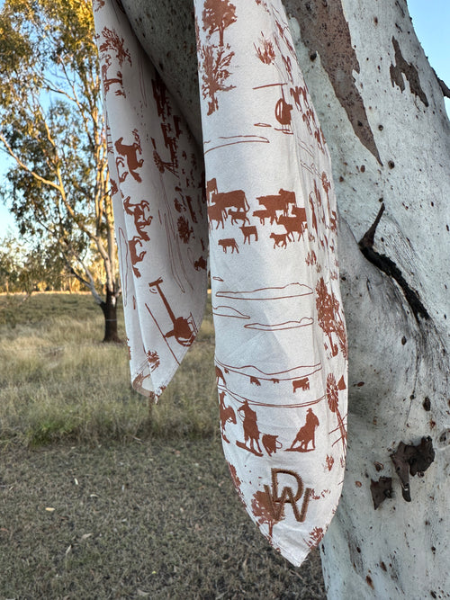 Neck Scarf- Spinifex Large Print