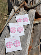 Elsie Large Button Earrings