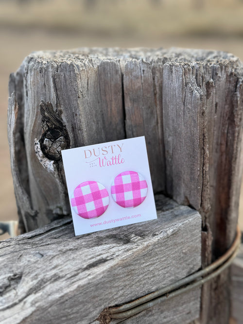 Joy Large Button Earrings