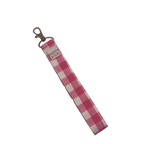 Pink Gingham Wristlet