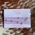 Light Purple Suede and Pearl Necklace