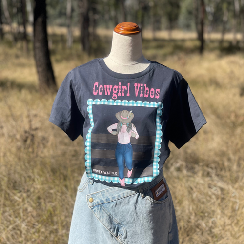 'Cowgirl Vibes' - Petrol Blue