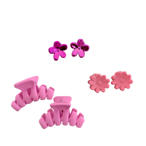 Pink Little Hair Claw Pack -Assorted