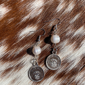 Coin and Pearl Dangles