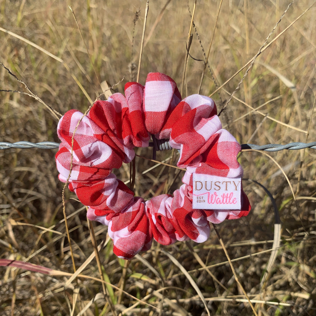 Small Scrunchie - Red Gingham