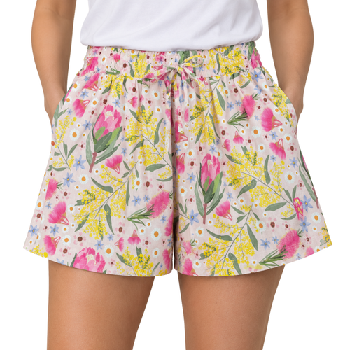 Botanical Linen Shorts