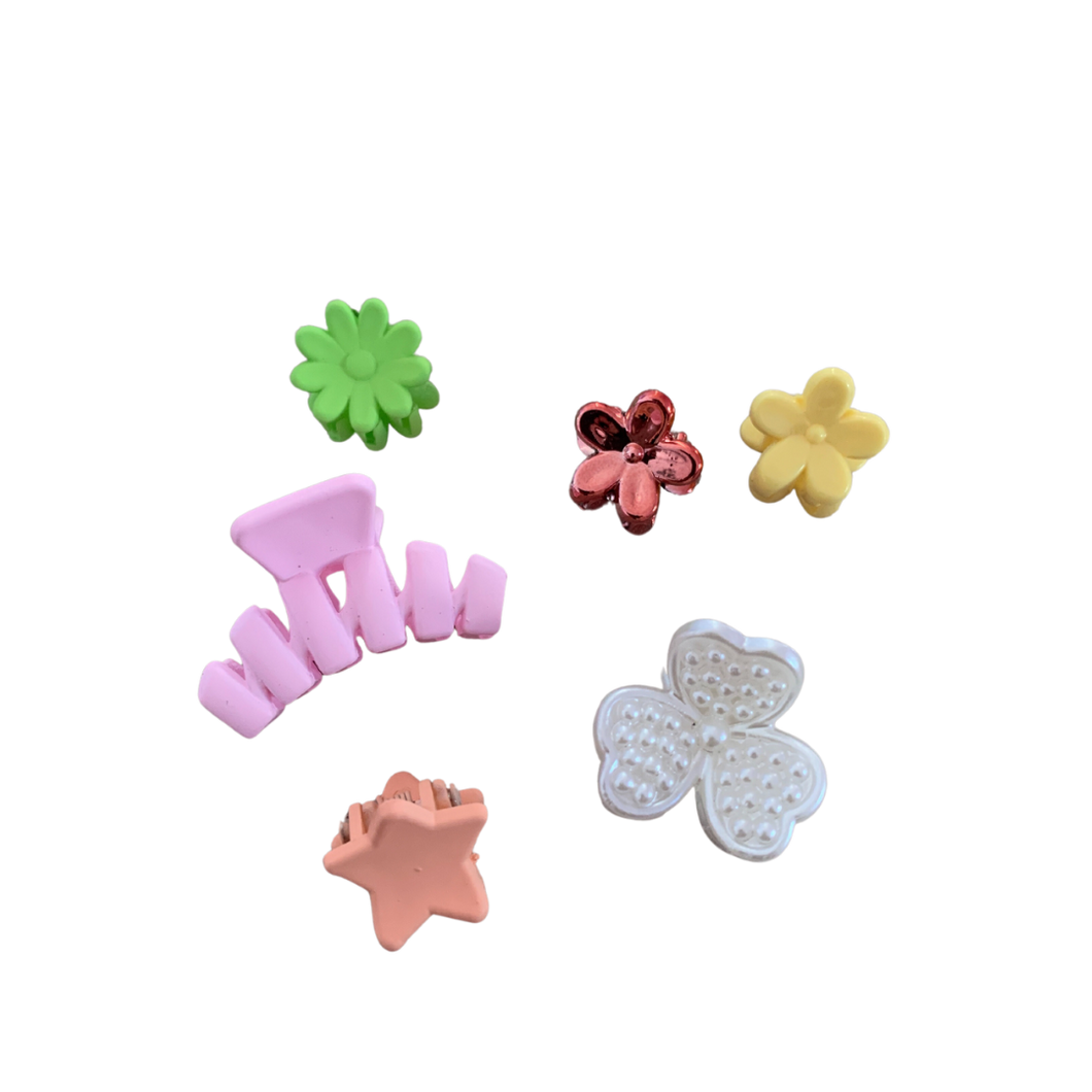 Multicolour Little Hair Claw Pack -Assorted