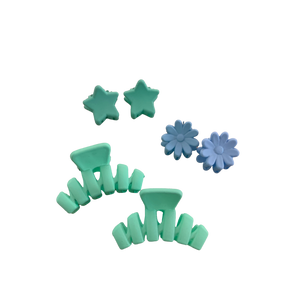 Blue Little Hair Claw Pack -Assorted