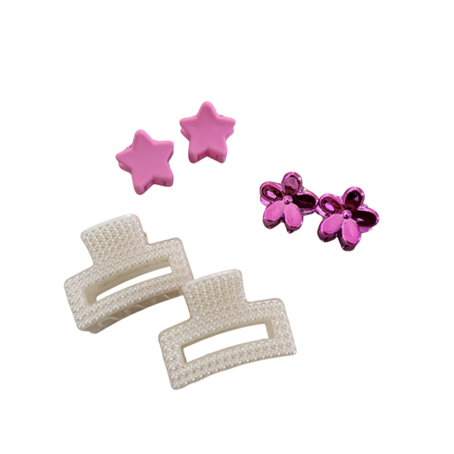 Purple Little Hair Claw Pack -Assorted