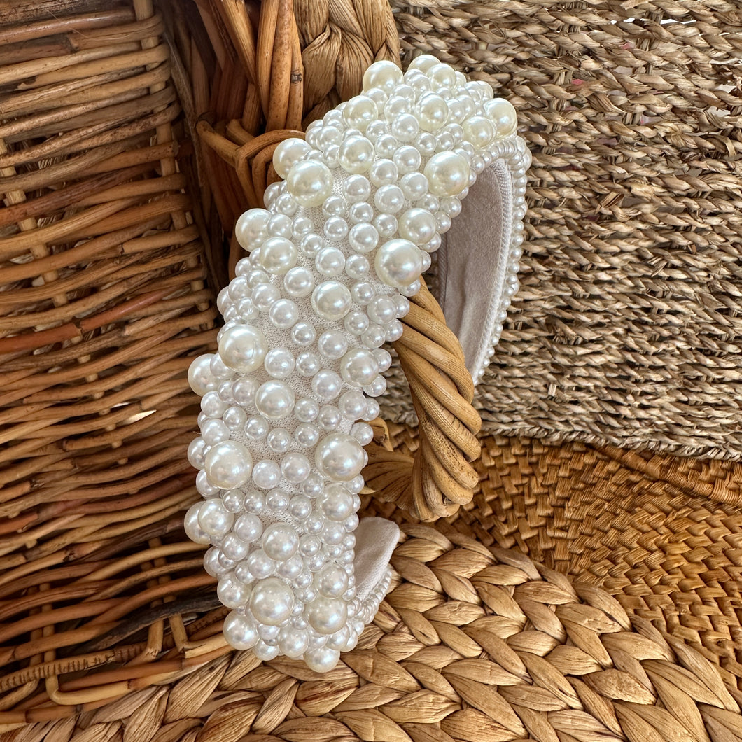 Pearl Headband Statement