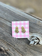 Wattle Enamel Earrings