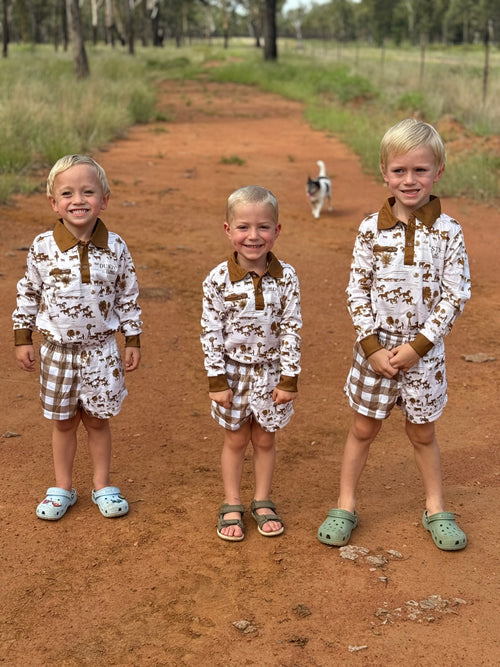 Spinifex Kids Footy Shorts