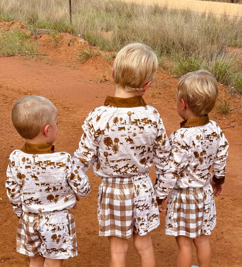 Spinifex Kids Footy Shorts