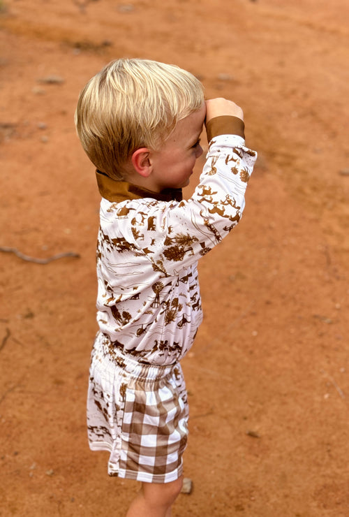 Spinifex Kids Fishing Shirt & Footy Short Bundle
