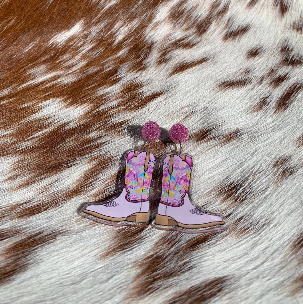 Cowgirl Boot Earrings