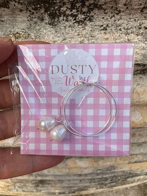 Pearl Hoops