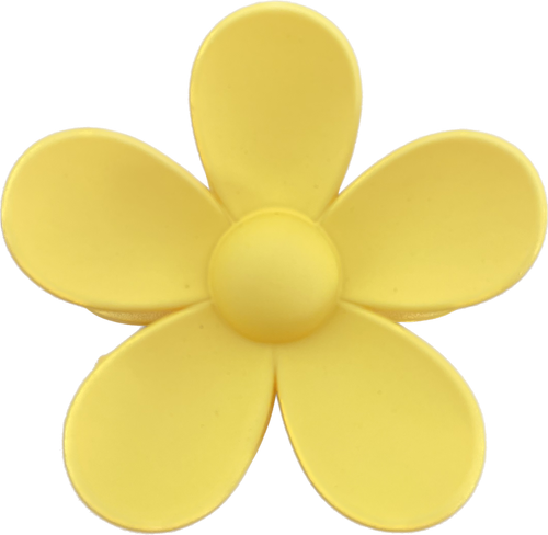 Flower Hair Claw - Yellow