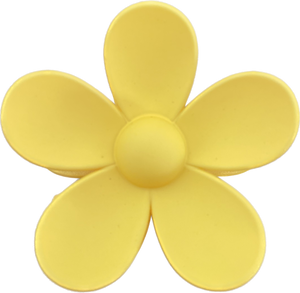 Flower Hair Claw - Yellow